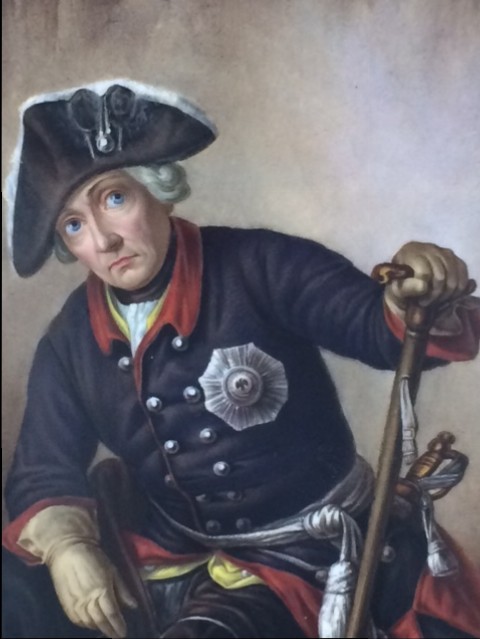 Friedrich II. Porzellanbildplatte KPM Berlin