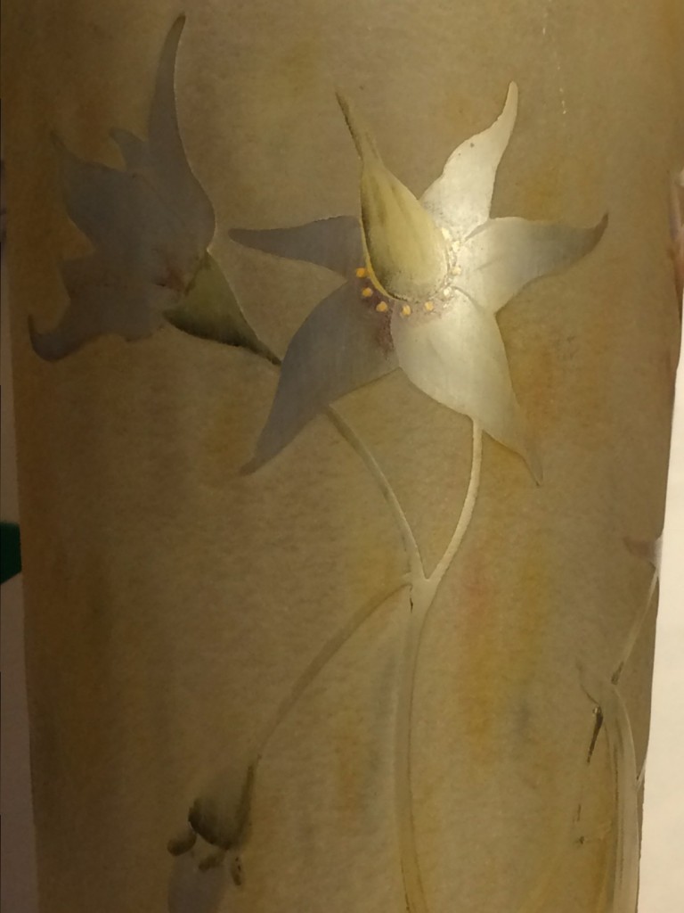 Daum Nancy France, Vase mit Blütendekor um 1918-25