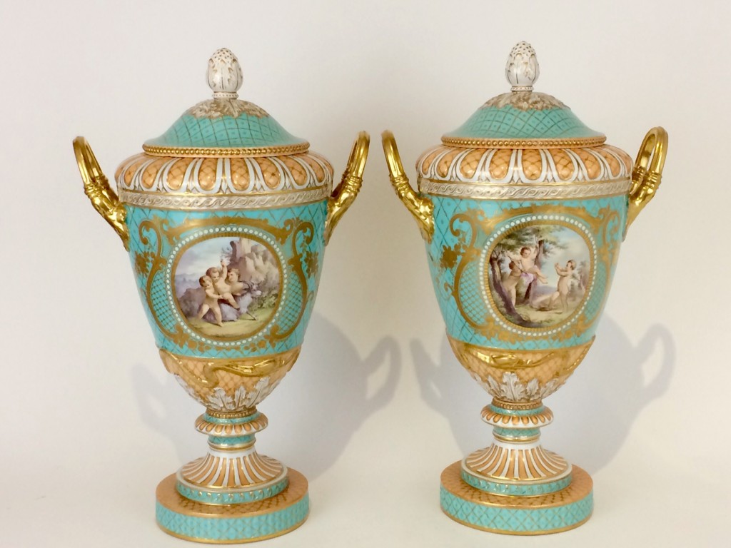 Weimarer Vasen Paar, KPM Berlin, 1785-1800