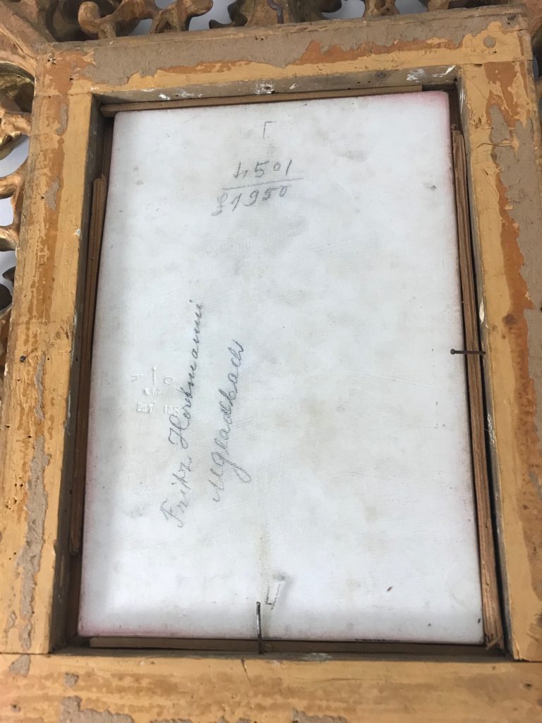 Porzellan bildplatte KPM Berlin, signiert "Wagner"