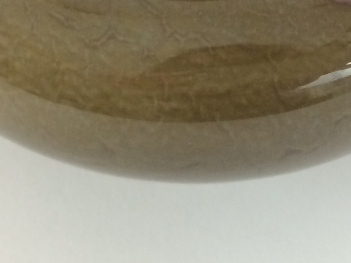 Jugendstil Enghals-Vase, KPM Berlin, Emailmalerei, Reliefgold und marmorierter Laufglasur