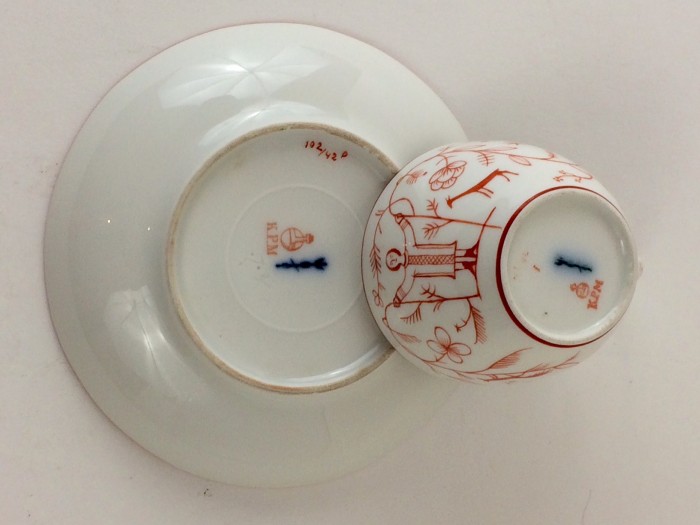 Mokka Tasse, KPM Berlin 1925, Dekor Ernst Böhme